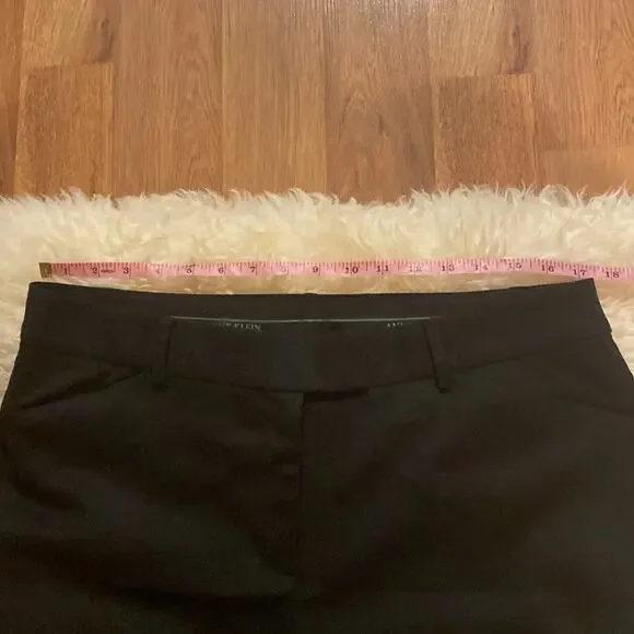 Anne Klein Black Wool Suit Pants/Trousers Flat Front EUC Sz 14P Business - Picture 6 of 10